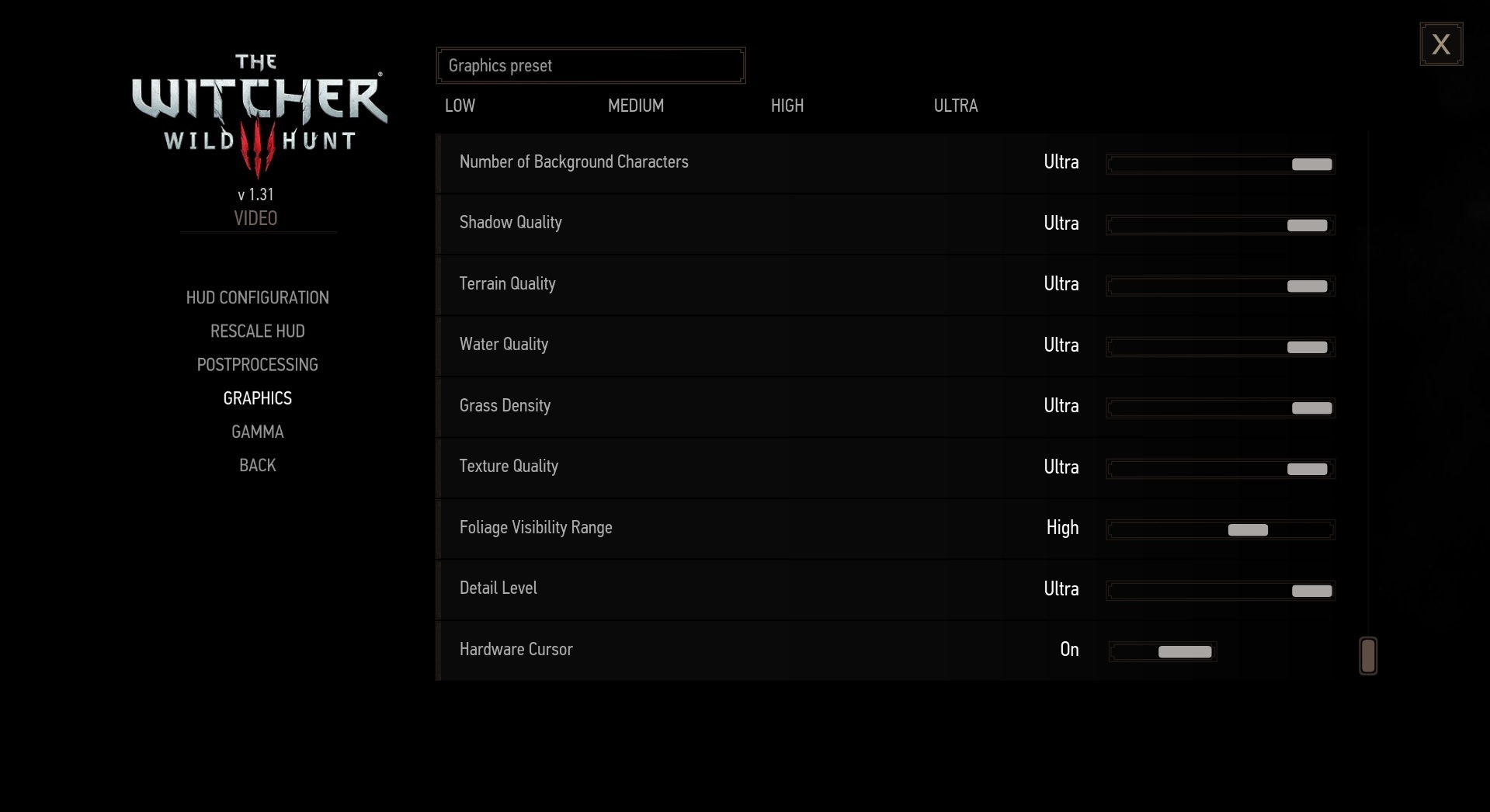Game Settings Wizard 3: A wild hunt for maximum detail Power Ryzen 5 and Core i5 in the game the Witcher 3